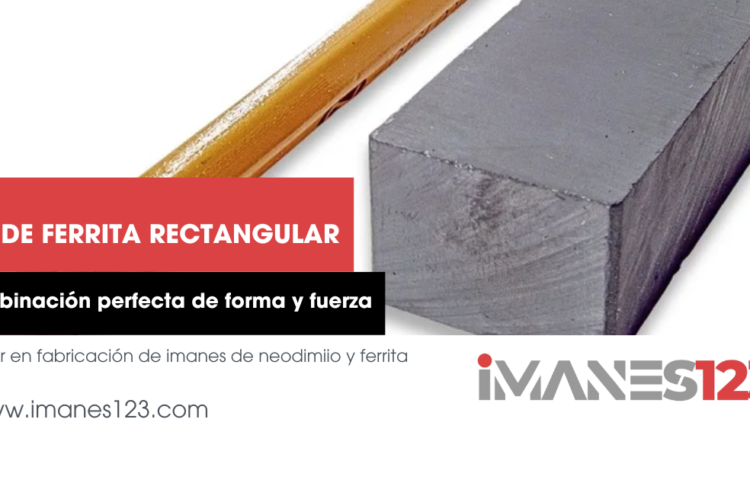 iman de ferrita rectangular